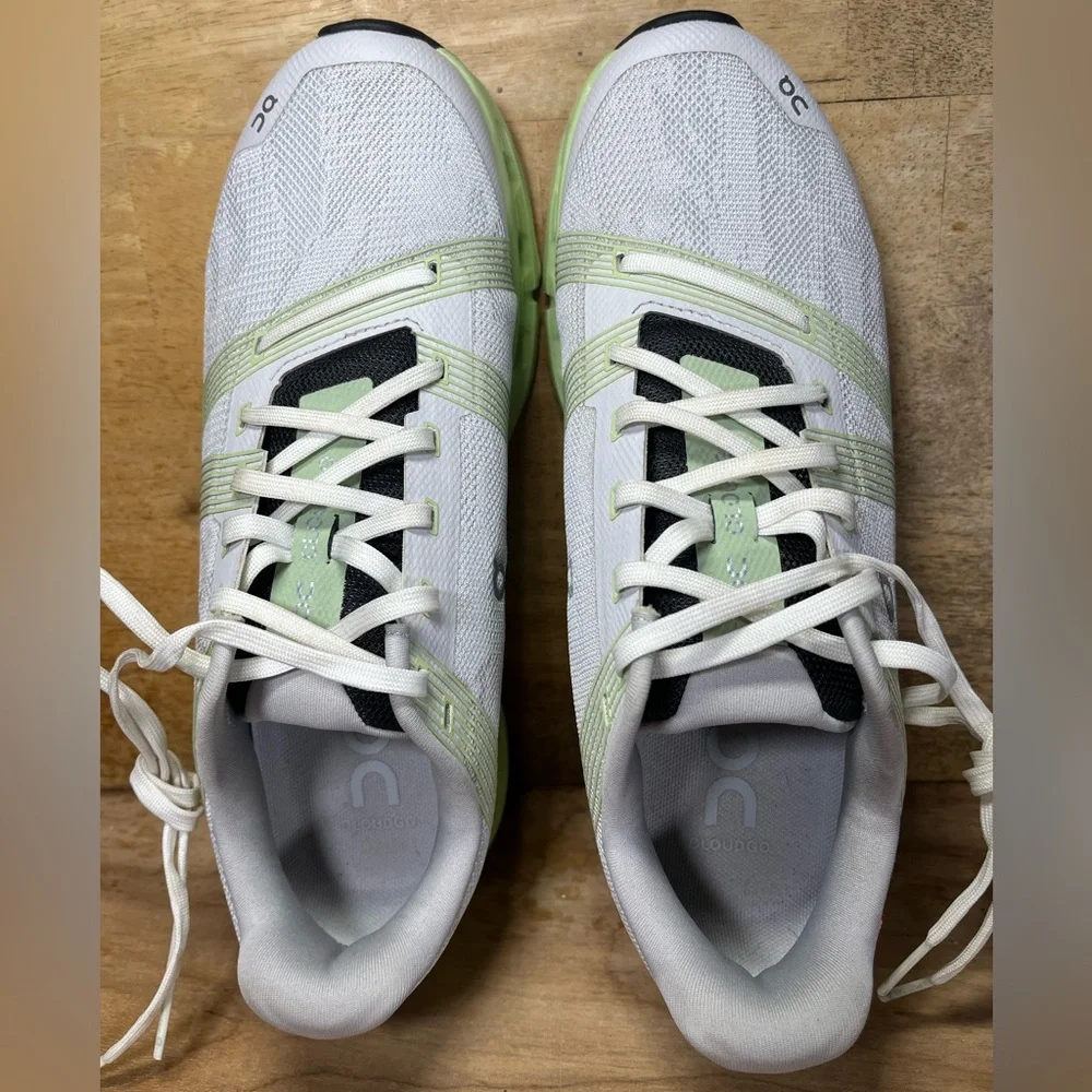 On Cloudgo REFLECTIVE Womens Size 8.5 Running Shoes Sneakers White Meadow - Picture 7 of 12